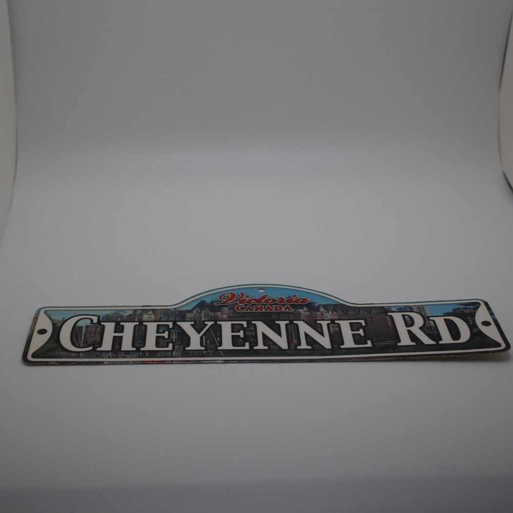 Victoria Canada Cheyenne‎ Rd Street Sign Decor Metal Souvenir